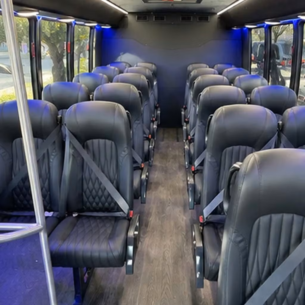 28 passenger minibus interior