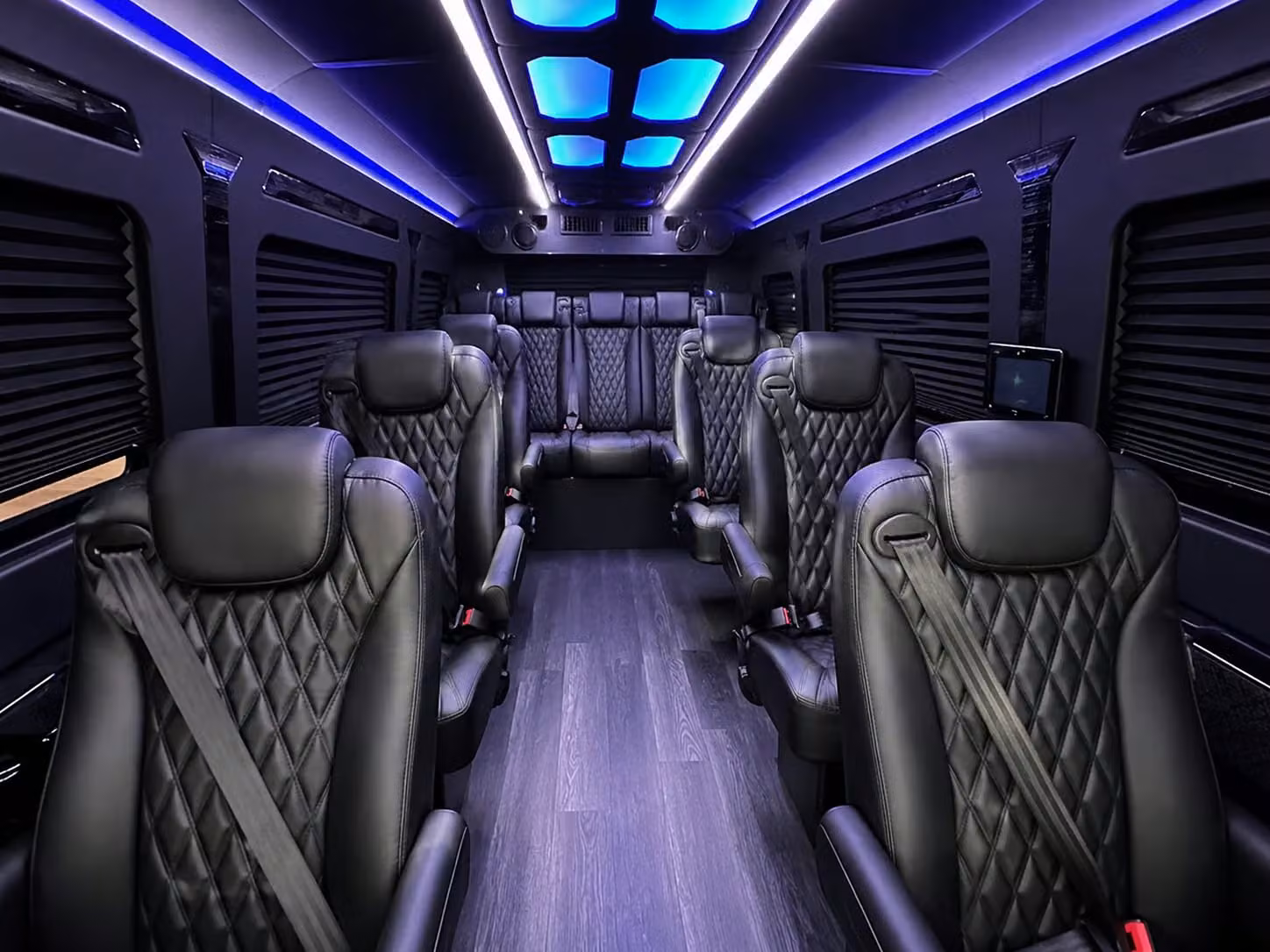 sprinter van with driver inside